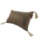 Black & Gold Color Polyester Cushion with Filler for Window Seat, Bed, Floor - CS 230 (30x50cm) - الصورة 5