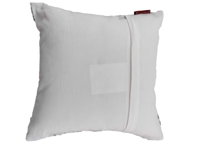 ⁦Light Blue & White Color Cotton Cushion with Filler for Bedroom, Couch, Car - CS 182 (45x45cm)⁩ - الصورة ⁦3⁩