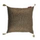 Black and Gold Color Polyester Cushion with Filler for Window Seat, Bed, Floor - CS 230 (45x45cm) - الصورة 4