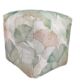 Polyester drawing room pouf, multi color, 40x40x40cm - stylish accent piece by Ramsha Home.