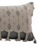 White & Grey Color Cotton Cushion with Filler for Window Seat, Floor - CS 173(30x90cm) - Image 2