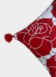 Red & White Color Polyester Cushion with Filler for Bed, Couch, Floor - CS 232 (40x40cm) - الصورة 3