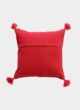 Red & White Color Polyester Cushion with Filler for Bed, Couch, Floor - CS 232 (40x40cm) - الصورة 4