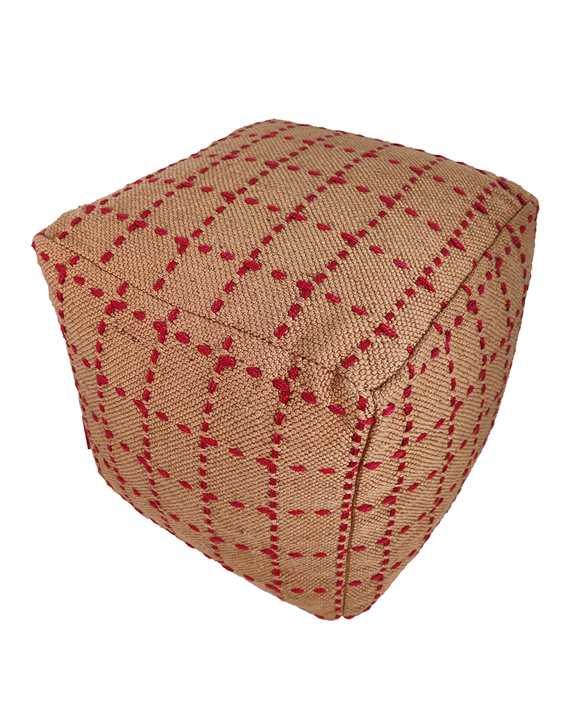 Soft and Comfort Pouf PF-107: Multi-Color (50x50x30cm) Soft and comfort pouf PF-107, multi-color, 50x50x30cm - versatile home decor by Ramsha Home.