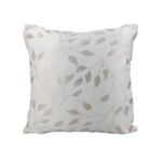 White Color Living Room Polyester Cushion with Filler - CS 242 (45x45cm)