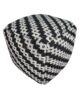 Black woven decor pouf PF-113, 50x50x30cm - chic and functional furnishing by Ramsha Home.