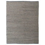 Multi Color Jute & Leather Rectangle Woven Rug - WR 016 (300x400cm)