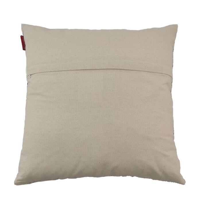 ⁦Natural and Black Color Cotton Cushion with Filler for Indoor and Outdoor - CS 204 (60x60cm)⁩ - الصورة ⁦4⁩