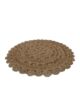 Handcrafted round crochet rug for entryway, assorted colors, 110cm by Ramsha Home.