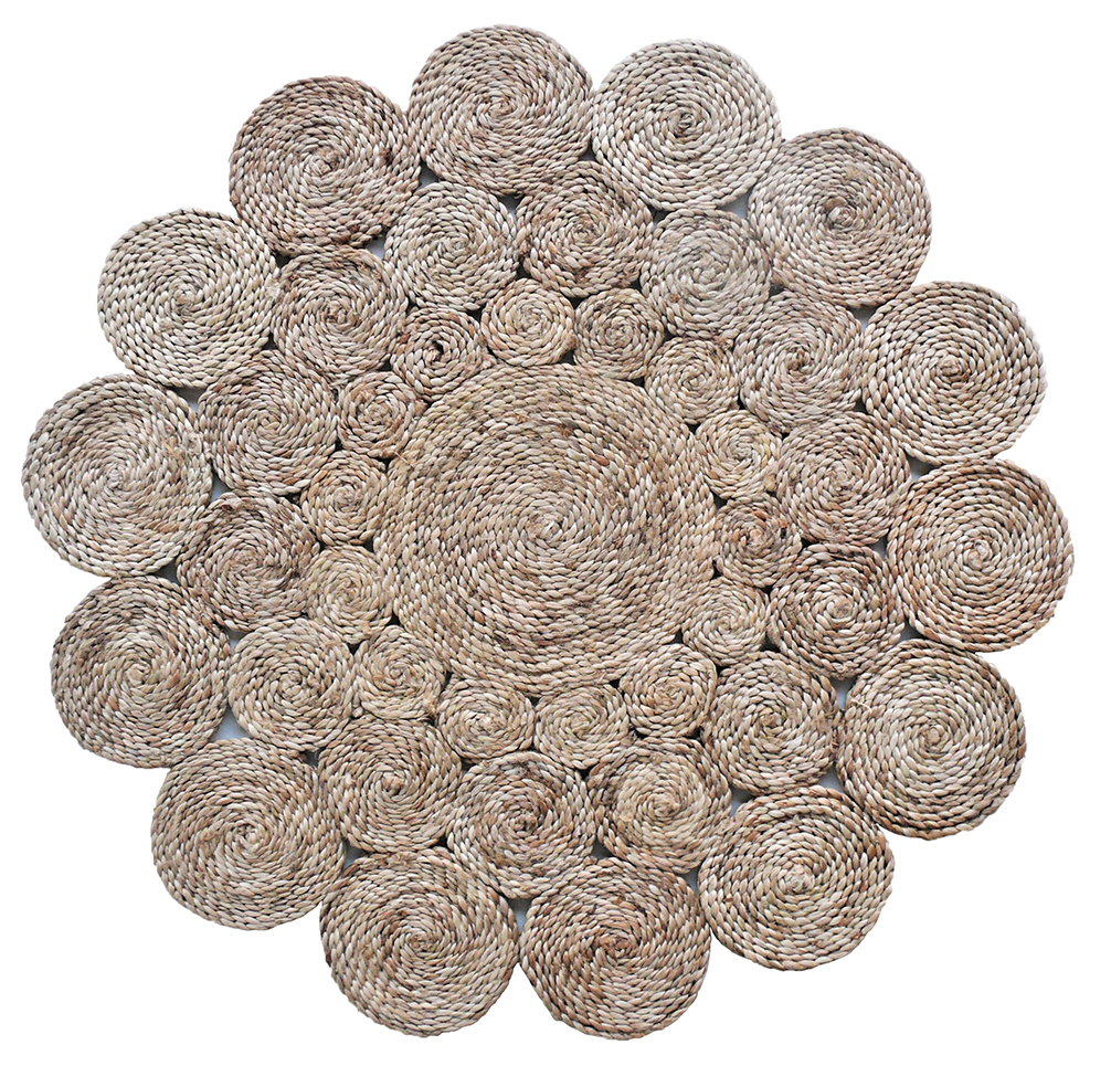 Handmade Bedroom & Drawing Room Crochet Round Rug - CR 006 (200cm) Handmade bedroom & drawing room crochet round rug, CR 006, 200cm
