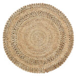Handmade Natural Color Farmhouse Crochet Rug - CR 008 (200cm)