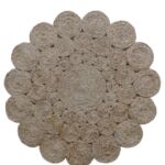 Modern handmade crochet round rug for kitchen & hallway, CR 006, 160cm