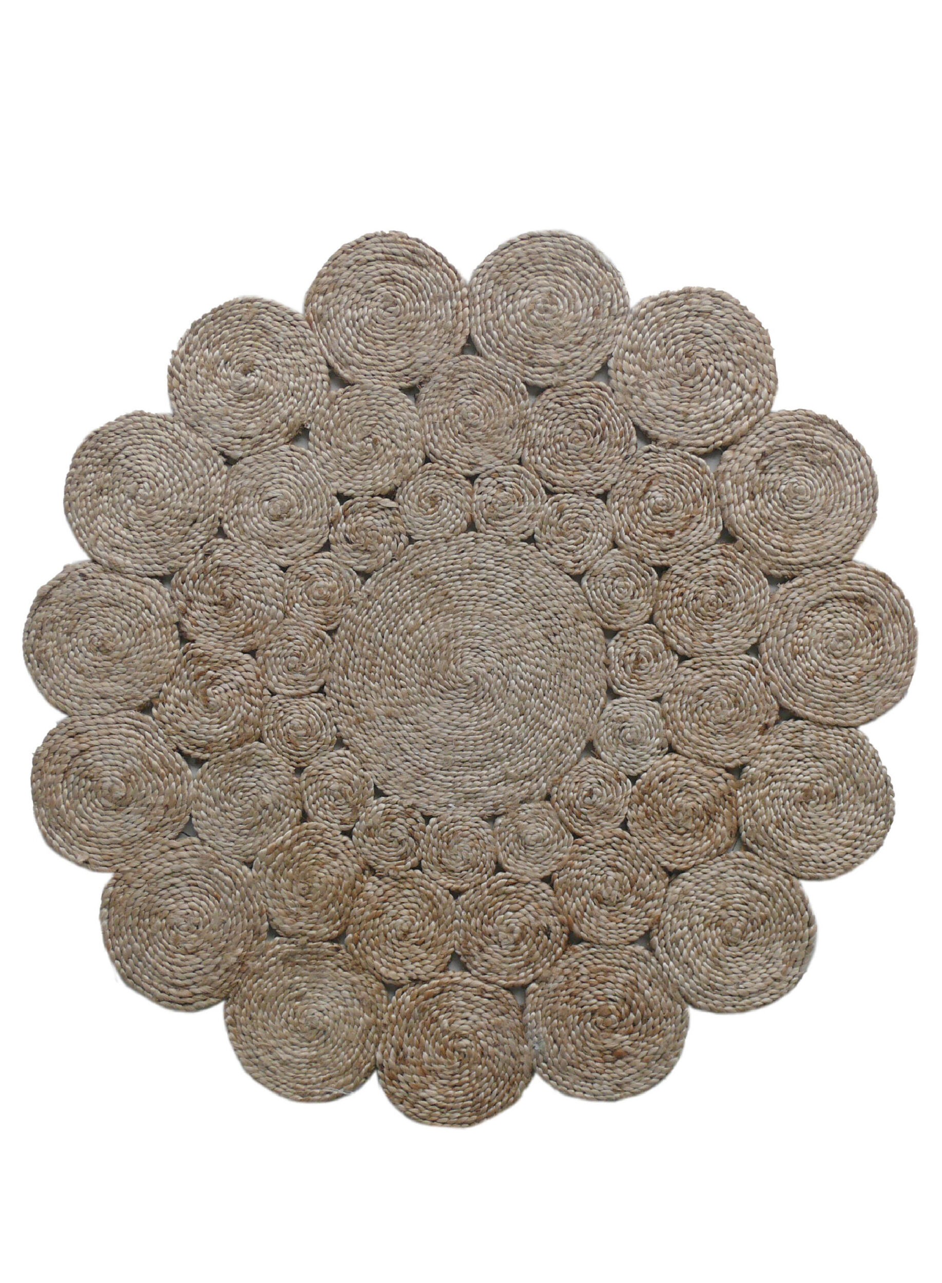 Modern Handmade Crochet Round Rug for Kitchen & Hallway - CR 006 (160cm) Modern handmade crochet round rug for kitchen & hallway, CR 006, 160cm