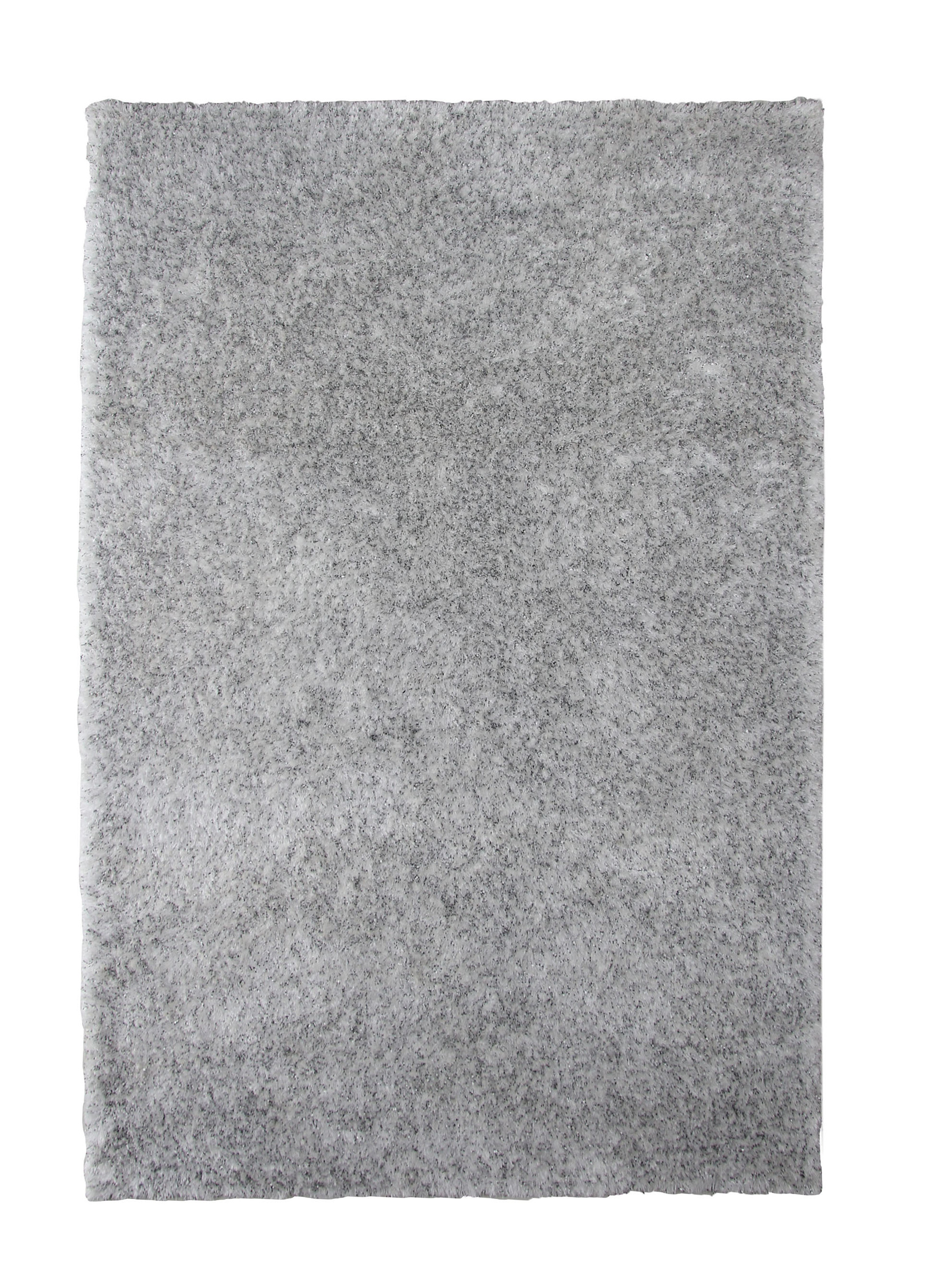 Stylish White & Black Shaggy Rug DPB 01 for Bedroom, 170x240cm Modern White & Black Shaggy Rug DPB 01, 170x240cm