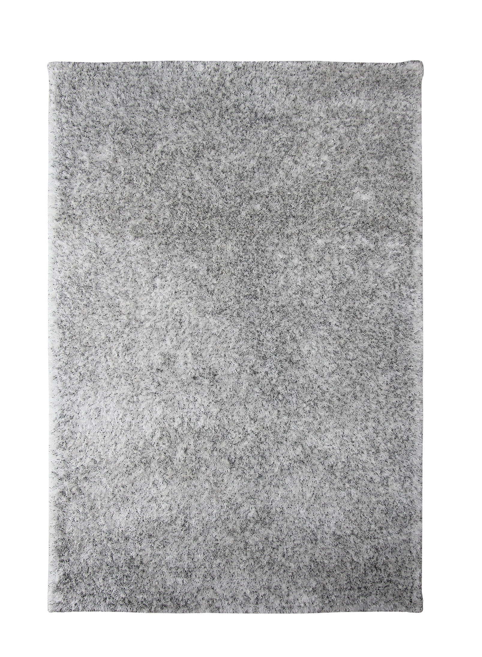 Luxurious White & Black Soft Shaggy Rug DPB 01, 200x300cm Stylish White & Black Soft Shaggy Rug DPB 01, 200x300cm