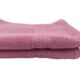 Soft and highly absorbent cotton bath towel TW-015 in pink color, 40X60cm, ideal for bathroom use by Ramsha Home.