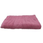 Bathroom cotton towel TW-015, 40X60cm, soft and absorbent in pink color for daily use by Ramsha Home.
