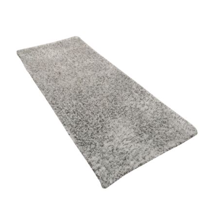 Stylish White & Black Soft Shaggy Rug DPB 01, 80x200cm