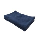 Soft cotton bath towel TW 011 in navy blue color, 40x60cm, designed for comfort and absorbency by Ramsha Home.
