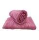 Pink bath towel TW-015, 40X60cm, made of soft and absorbent cotton, ideal for bathroom needs by Ramsha Home.