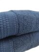 Navy blue cotton bath towel TW 011, 40x60cm, soft and highly absorbent for bathroom essentials by Ramsha Home.