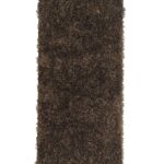 Elegant shaggy rug MD 18 for entryway, polyester & cotton blend, 80x200cm