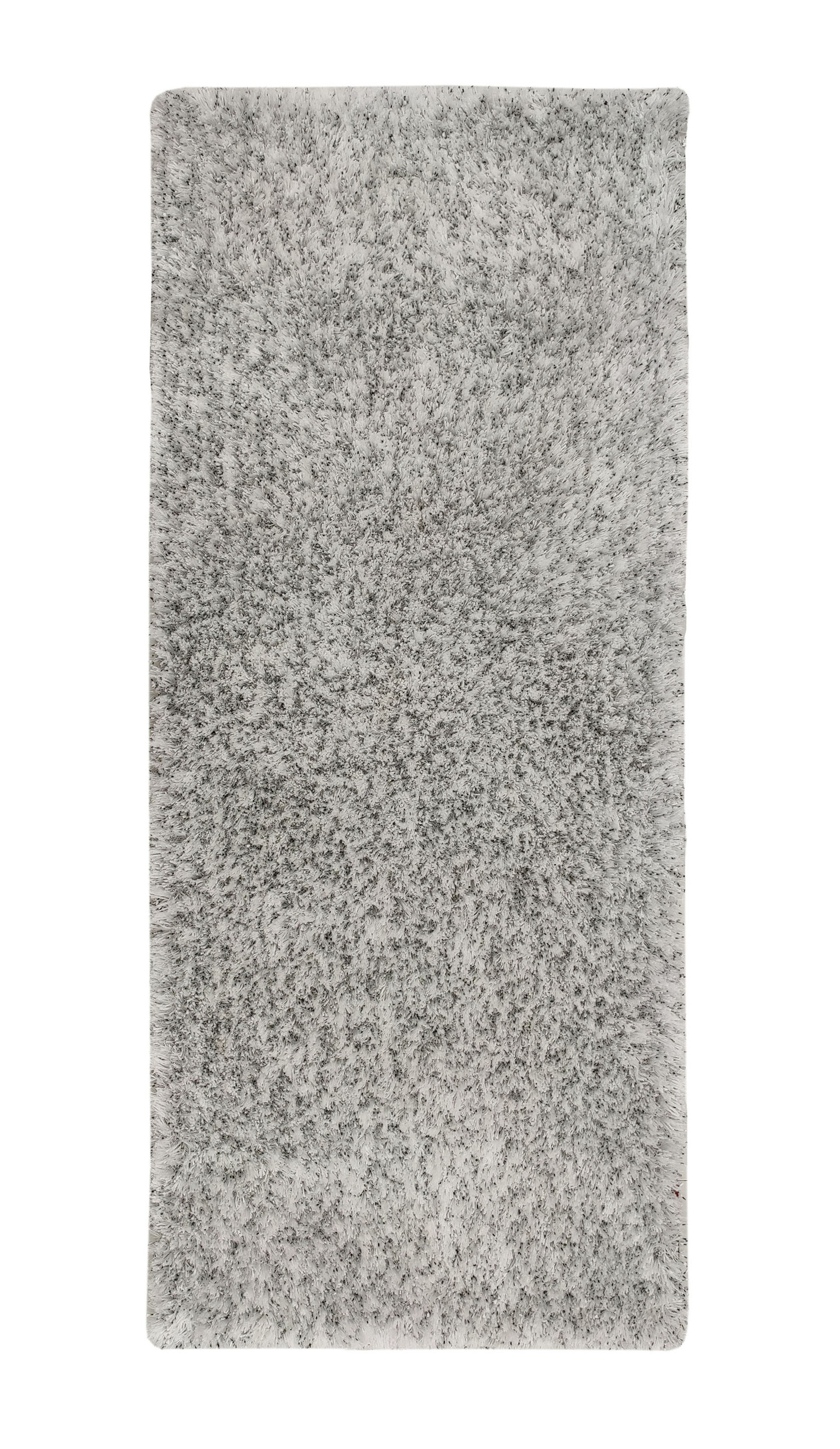 Contemporary White & Black Shaggy Rug DPB 01, 80x200cm Contemporary White & Black Shaggy Rug DPB 01, 80x200cm