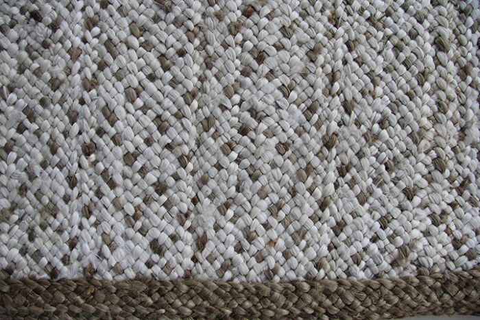Sustainable Crochet Rug in Natural Fibers