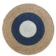 Stylish braided jute floor round rug BR 074 for home decor 200 cm by Ramsha Home