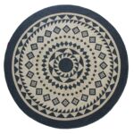 Cozy and decorative braided jute floor round rug BR 075 200cm by Ramsha Home