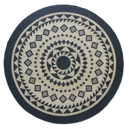 Cozy and decorative braided jute floor round rug BR 075 200cm by Ramsha Home