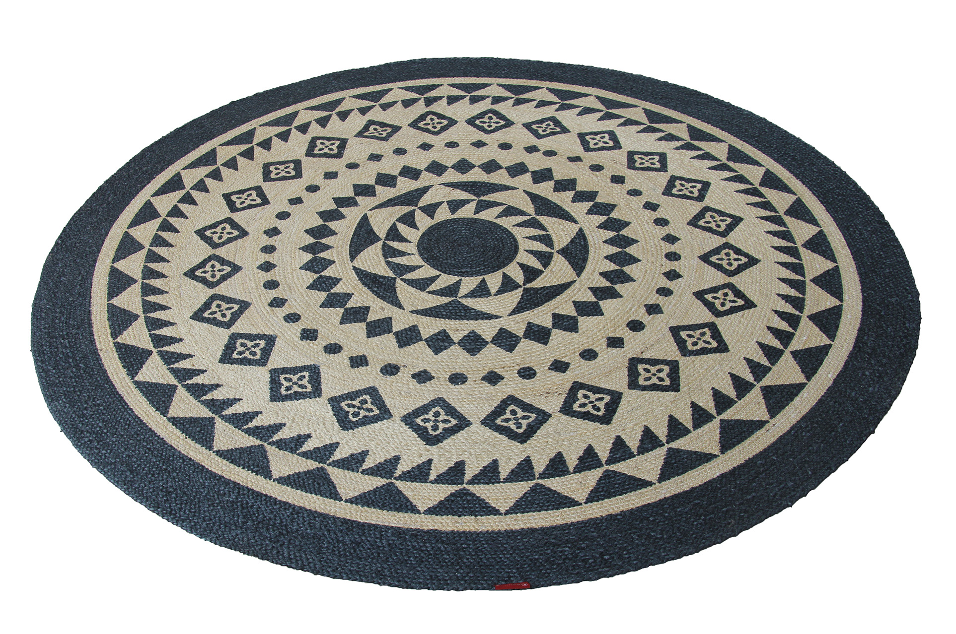 Stylish Braided Jute Floor Round Rug BR 075 for Home Decor (200cm) by Ramsha Home Stylish braided jute floor round rug BR 075 for home decor 200cm by Ramsha Home