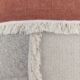Square Cotton Cushion with Filler and Multicolor Fringes