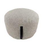 Square pouf for guest room in white and beige PF-098, 50X50X30cm