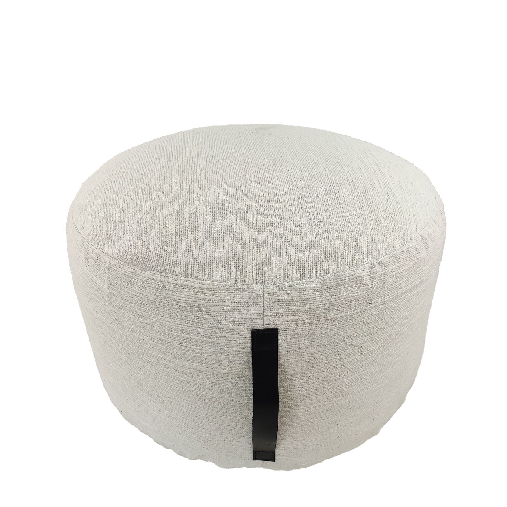 Stylish Square Pouf for Balcony Decor - White PF-099, 50X50X30cm Square balcony pouf PF-099, white color, 50X50X30cm