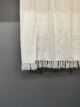 Polyester cotton blend throw TAL-027, white color, 130X170cm