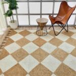 Handmade Natural & Bleach Color Jute Braided Rug with Tassel - BR 031 (200x280cm)