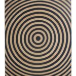 Handmade Natural & Black Jute Floor Braided Rug - BR 072 (300x400cm)