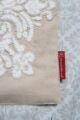 Stylish cotton table runner tr-033 for home decor in light pink and white color 30X170cm by Ramsha Home