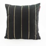Chic velvet cushion cover CS-099 with detailed lining, adding charm to window seat decor, cafe cushion in white color 45X45cm by Ramsha Home
