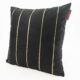 Cozy velvet cushion cover CS-099 with lined pattern, suitable for window seat decor, cafe cushion in white color 45X45cm by Ramsha Home
