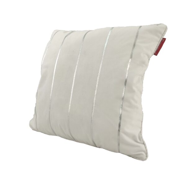 Elegant Velvet Cushion Cover CS-099 with Lining for Window Seat Decor, Cafe Cushion in White Color 45X45cm by Ramsha Home Elegant velvet cushion cover CS-099 with lining for window seat, cafe cushion in white color 45X45cm by Ramsha Home