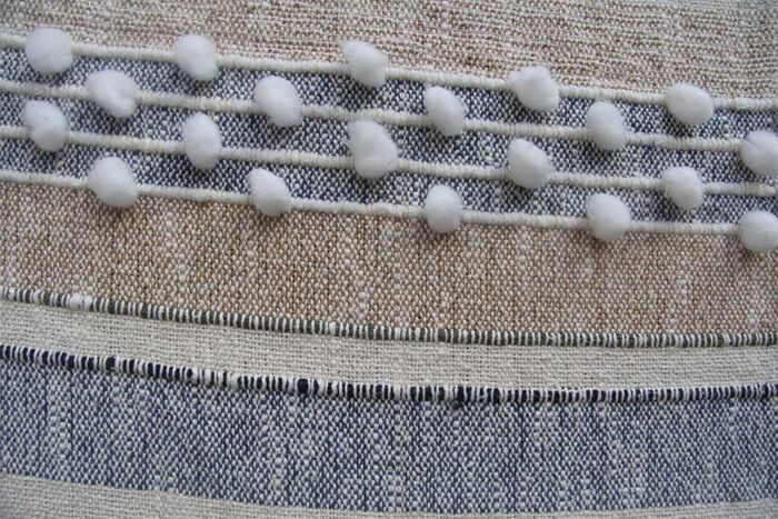 Handcrafted multi-color home decor throw TAL-043 125x150cm by Ramsha Home
