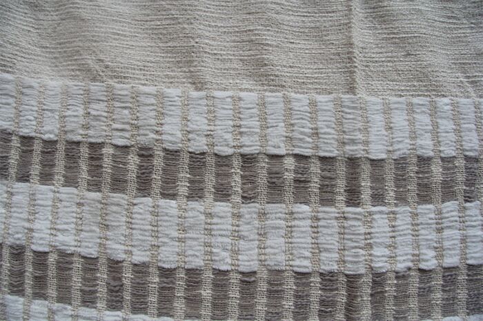 Multi-color cotton and wool throw TAL-041 125x150cm by Ramsha Home