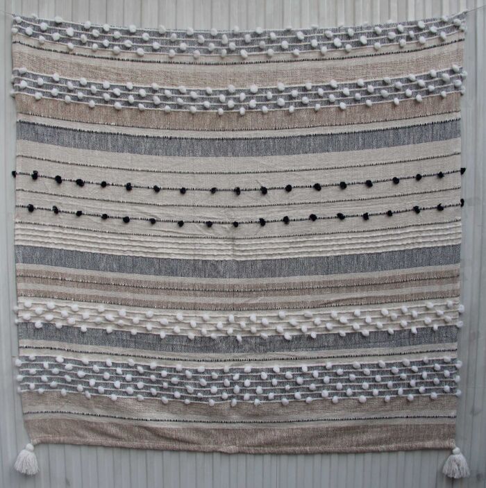 Stylish multi-color home decor throw TAL-043 125x150cm by Ramsha Home