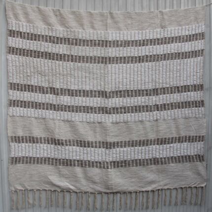 Cozy multi-color cotton and wool throw TAL-041 125x150cm by Ramsha Home