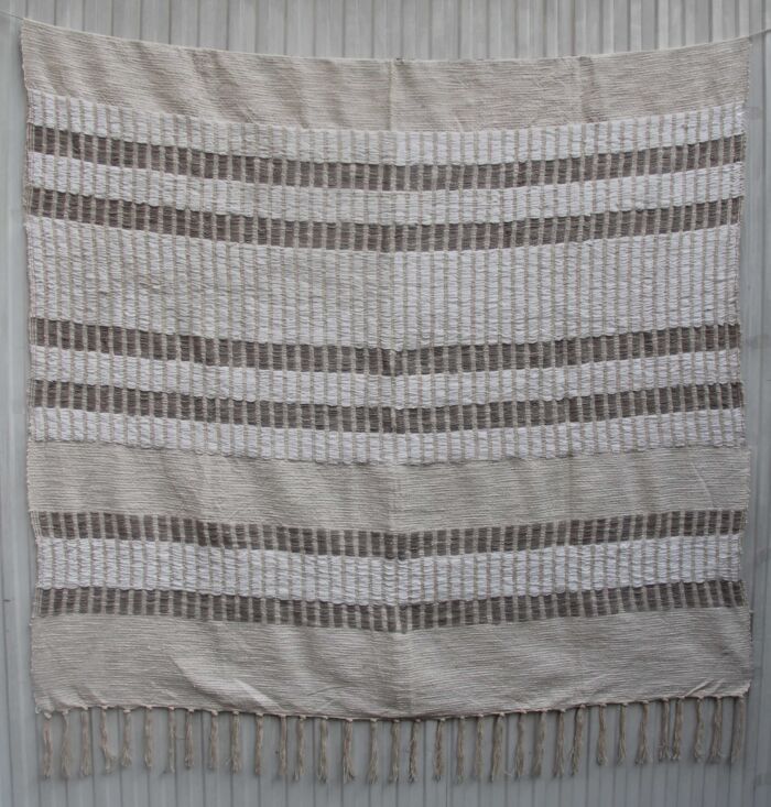 Cozy multi-color cotton and wool throw TAL-041 125x150cm by Ramsha Home