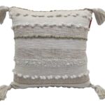 Chic cotton and wool blend cushion with vibrant colors - CS-285 45X45cm by Ramsha Home