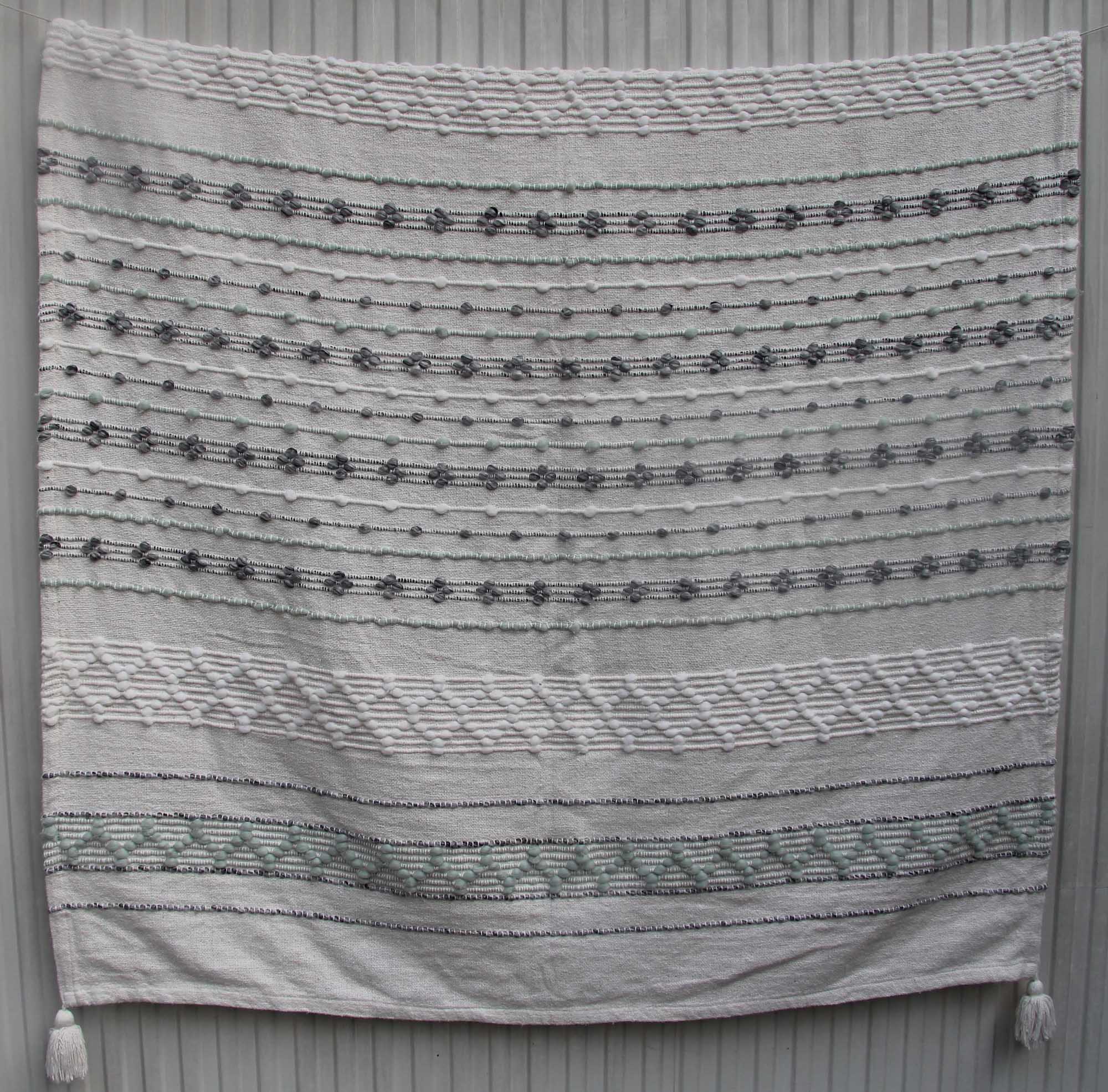 Chic Multi-Color Bedroom Throw with Vibrant Colors - TAL-050 125X150cm by Ramsha Home Chic multi-color bedroom throw with vibrant colors - TAL-050 125X150cm by Ramsha Home