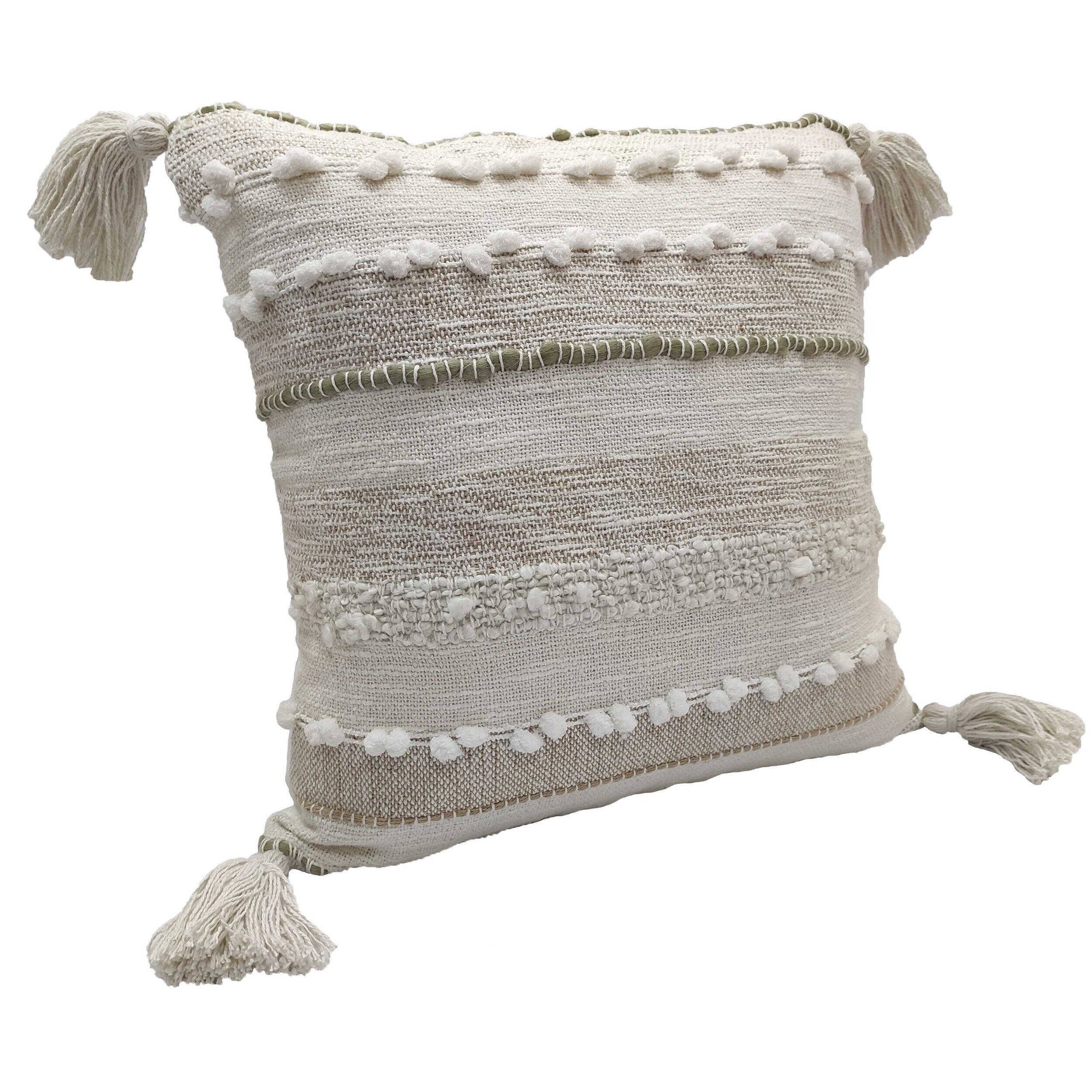 Modern Cotton and Wool Cushion CS-285 Multi Color 45X45cm by Ramsha Home Modern cotton and wool cushion CS-285 multi-color 45X45cm by Ramsha Home
